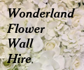Wonderland Flower Wall Hire